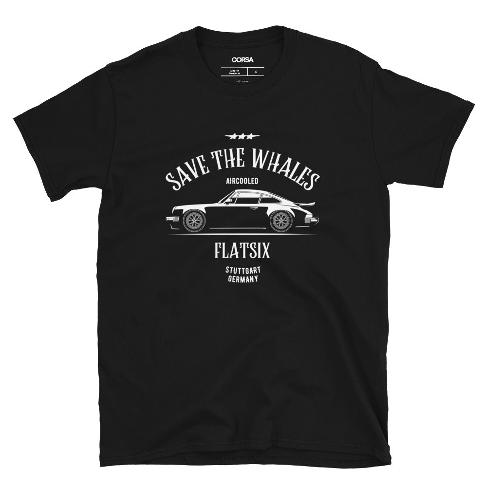 PORSCHE 930 TURBO SAVE THE WHALES MEN'S T-SHIRT