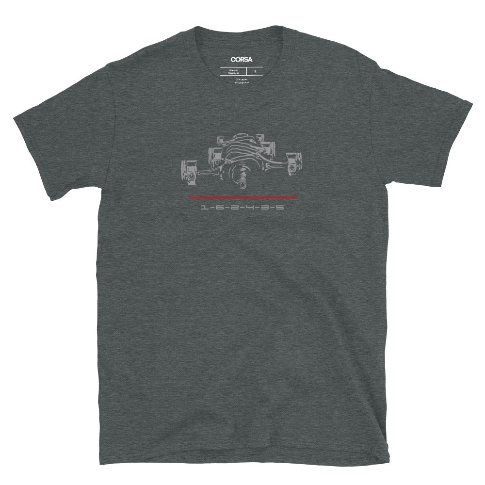 PORSCHE FLATSIX MOTOR MEN'S T-SHIRT