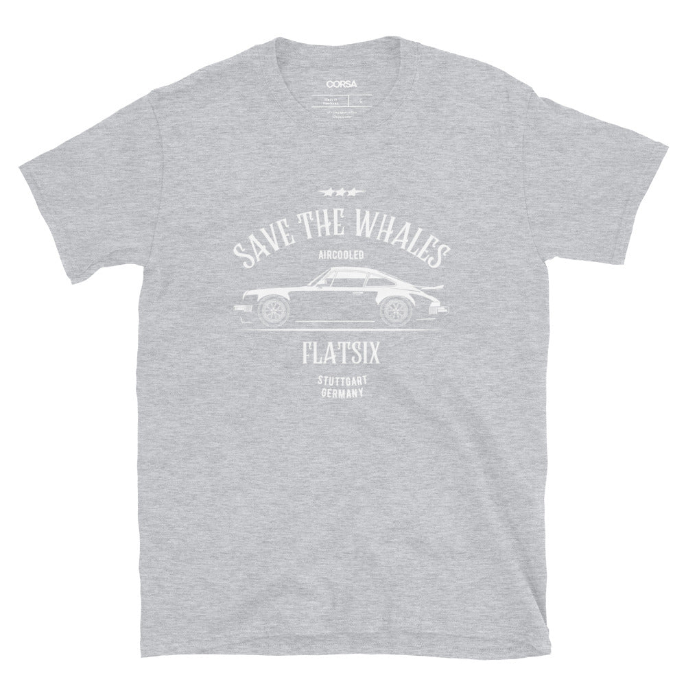 PORSCHE 930 TURBO SAVE THE WHALES MEN'S T-SHIRT