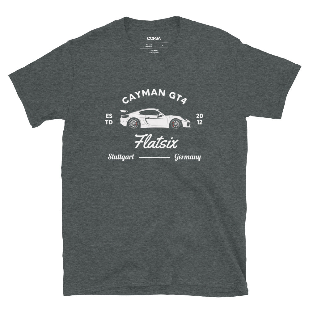 PORSCHE CAYMAN GT4 FLATSIX MEN'S T-SHIRT